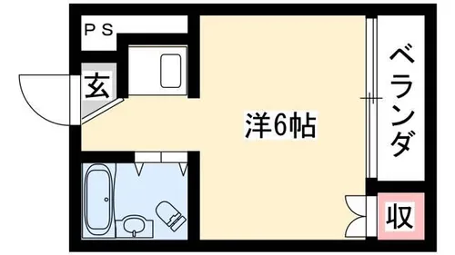 城南ビル【401号室】の間取り