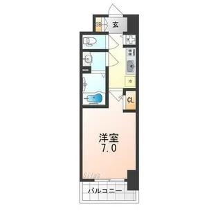 Alivis堺浜寺【7階】の間取り