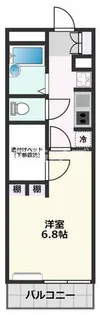 レオパレス南高浜【2階】の間取り