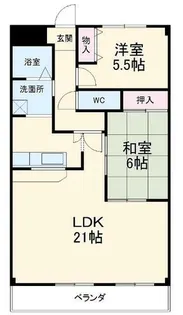 ハイツ・エクシード【4階】の間取り