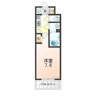 Alivis堺浜寺【8階】の間取り