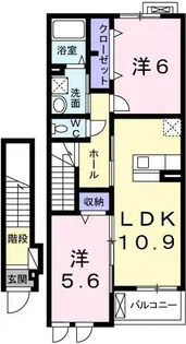 ラフィーネ和なごみ【2階】の間取り