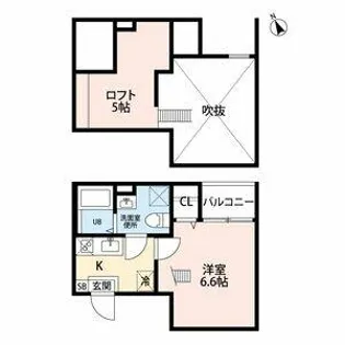 ヒラソル守山(ヒラソルモリヤマ)【101号室】の間取り