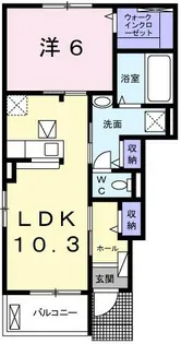 コンフォートカーサⅢ【1階】の間取り