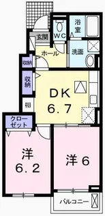 エスペランサ香寺【1階】の間取り