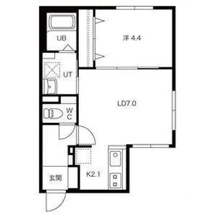 北海道札幌市西区琴似四条6丁目【マンション】の間取り