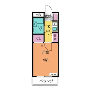 1Kの間取り画像