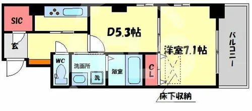 CUORE【6階】の間取り