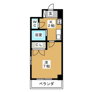 プロビデンス東新町【8階】の間取り