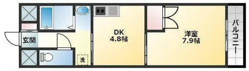 M’s【5階】の間取り