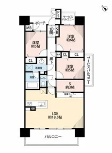 リコット東岡崎【903号室】の間取り
