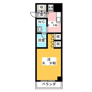 グランルージュ栄Ⅱ【6階】の間取り