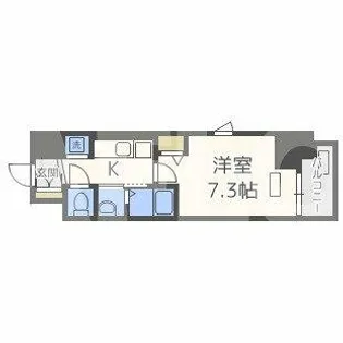 TLRレジデンス本町WEST【9階】の間取り