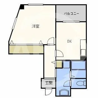 ドムス東梅田【11階】の間取り