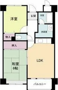 エルベ深井【403号室】の間取り
