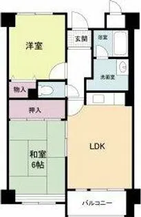 エルベ深井【403号室】の間取り