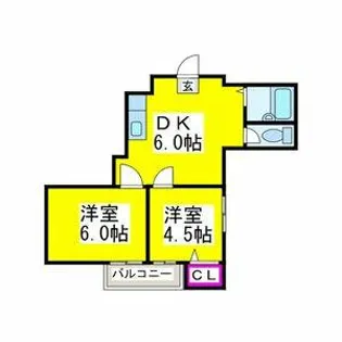 グレースガーデンⅠ【701号室】の間取り