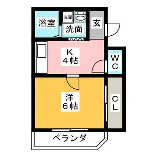 プレジールアライ【2階】の間取り