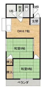 大阪府門真市堂山町【マンション】の間取り