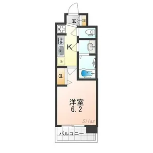 プレサンスTHE KYOTO 粋都【4階】の間取り