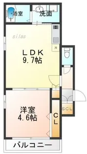 兵庫県西宮市学文殿町1丁目【アパート】の間取り