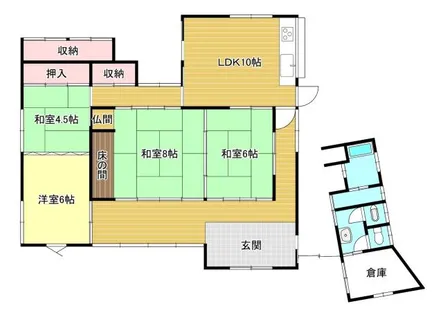 和歌山県田辺市秋津川【一戸建】の間取り