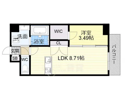 サムティ京橋Clear【11階】の間取り
