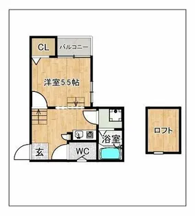 コンフォートベネフィス大橋Ⅴ【2階】の間取り