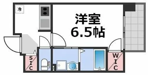 プレサンス心斎橋レヨン【8階】の間取り