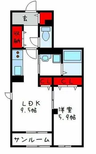 アドバンスグナーデ【2階】の間取り