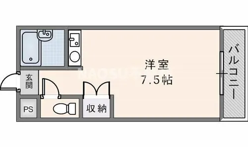 SEAウエストコート【206号室】の間取り