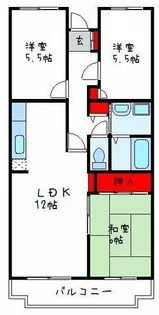アルベーロ和生【5階】の間取り