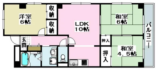 吉田マンション東雲パートⅡ【1階】の間取り