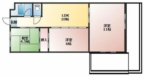 愛知県春日井市上条町4丁目【マンション】の間取り