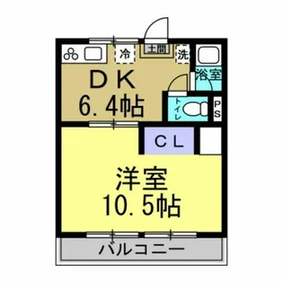 コーポ秀正【103号室】の間取り