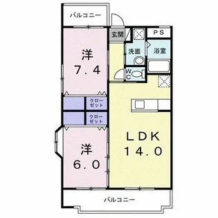 ニューエクセレント21【2階】の間取り