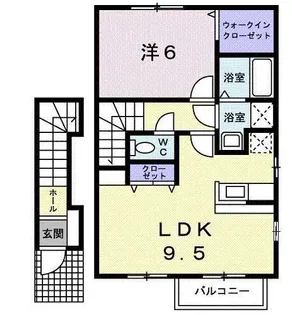 ガーデンハウスM.A【2階】の間取り