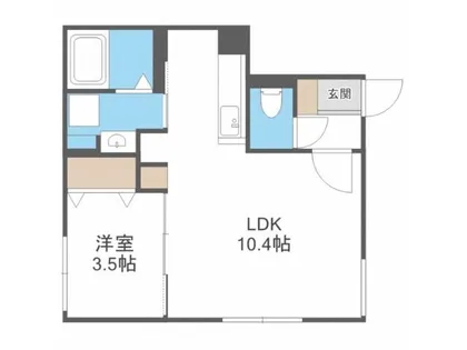 ラグナベルデ北15piano【3階】の間取り