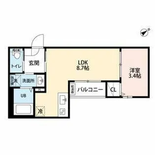 ROBOT HOUSE 守山B棟【102号室】の間取り