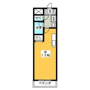 ラ・プリミエール【4階】の間取り