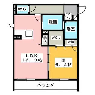 モン シャトー【1階】の間取り