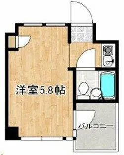 ヴィークル学院前【210号室】の間取り