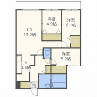カレラ1113【3階】の間取り