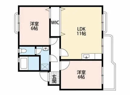 グリーンガーデン稲場A【1階】の間取り