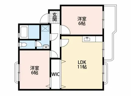グリーンガーデン稲場A【1階】の間取り