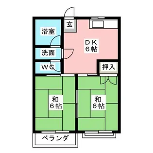 四季の里 壱番館【2階】の間取り