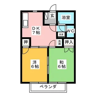 コーポエルムⅠ【2階】の間取り
