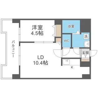UURコート札幌北三条【7階】の間取り