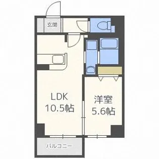 ゾネ医大キャンパス前【10階】の間取り