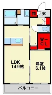 エーデル【3階】の間取り